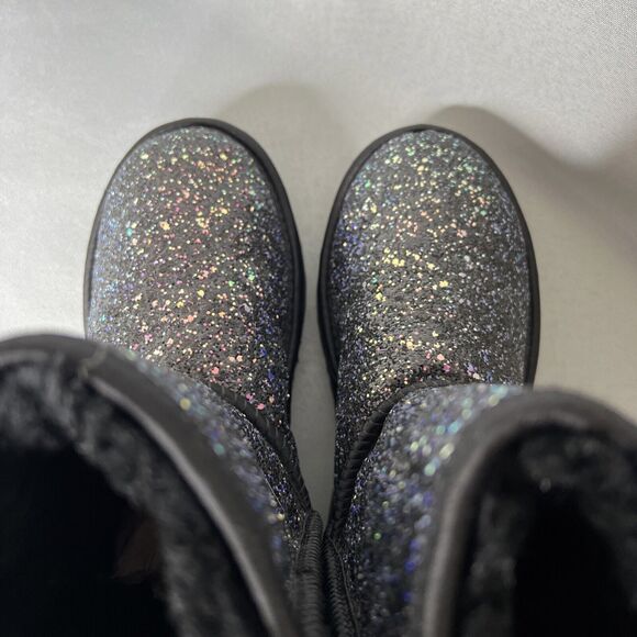 New Women's 7 UGG Boots Black Cosmos Sparkles Multi Glitter Classic Short - Picture 11 of 15